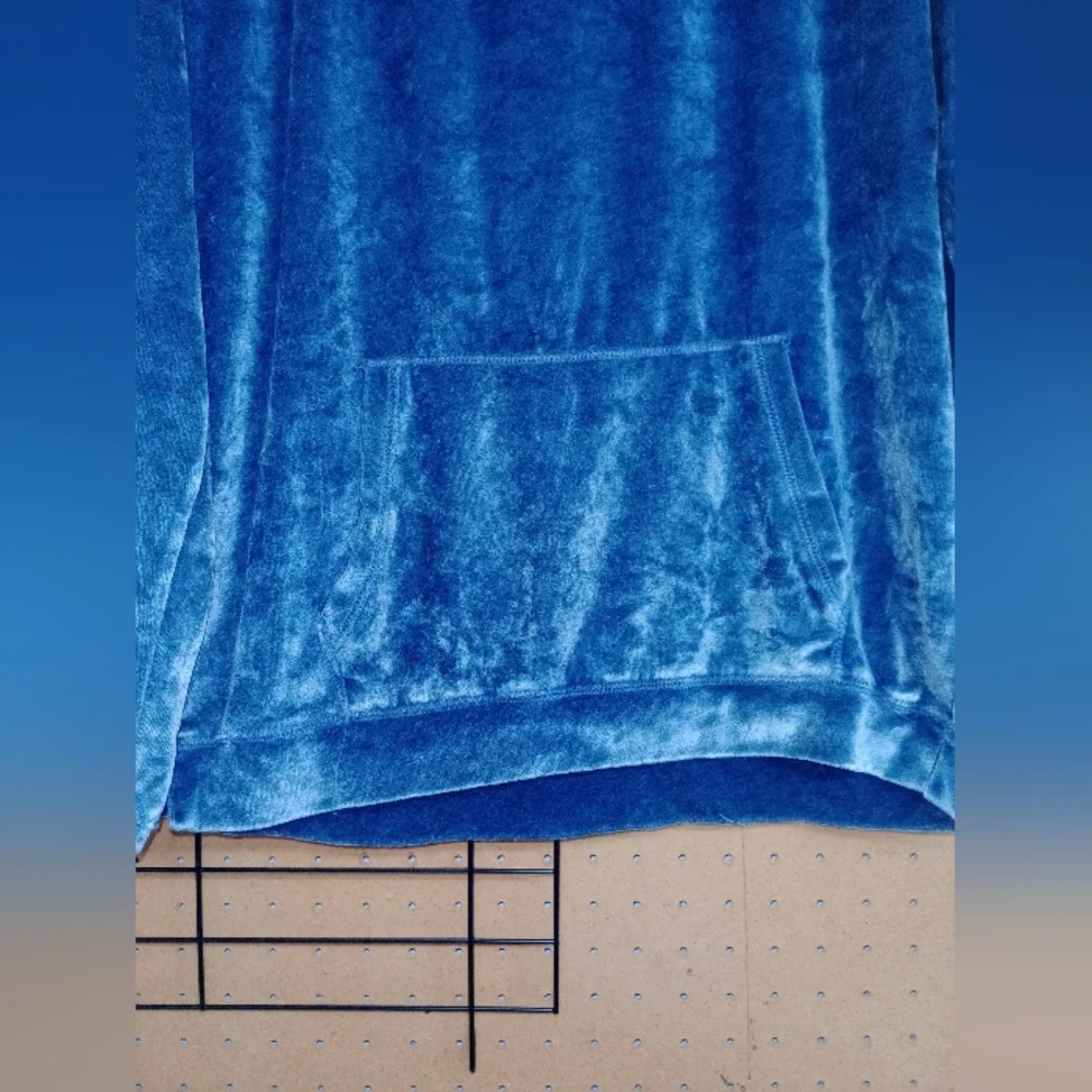 Blue Velour Sweatshirt - Picture 3 of 4